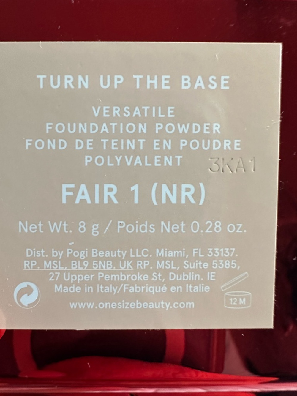 ONE/SIZE. Turn Up Base Versatile Foundation Powder. Fair 1 ( NR ). - Picture 11 of 12